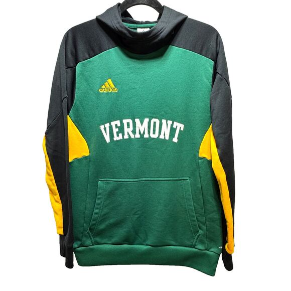 Vermont Catamounts Adidas Hoodie Sweatshirt Men's Medium Climawarm - Picture 1 of 7